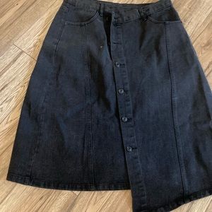Black denim brand new skirt